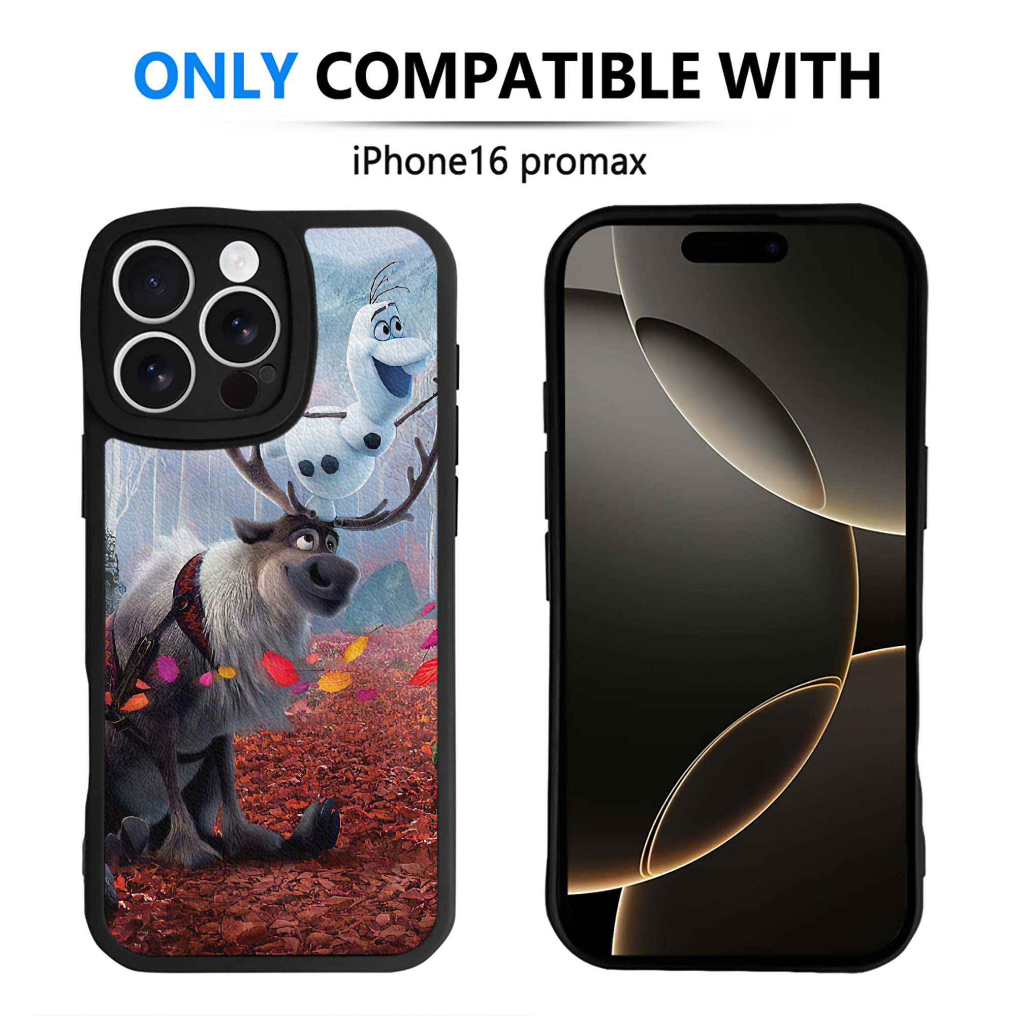 （画像用） アナと雪の女王 アンナ エルサ Frozen Anna Elsa 【iPhone 16シリーズ対応】シリコンスマホケース（レザー調） 材質：シリコン